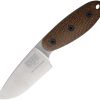 ESEE Sencillo Fixed Blade MagnaCut - Brown Micarta