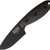 ESEE Sencillo Fixed Blade A2 Tool Steel 3" Black DLC Knife
