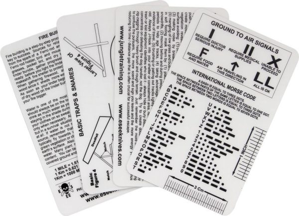 ESEE Izula Gear Survival Card Set - Waterproof