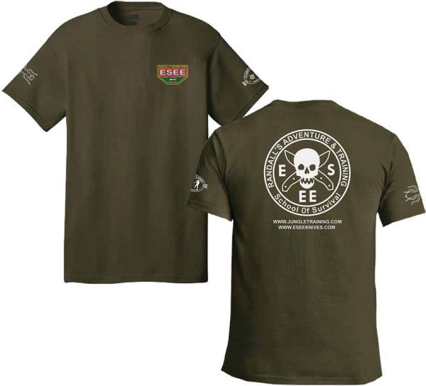 ESEE Training T-Shirt Small Green Cotton