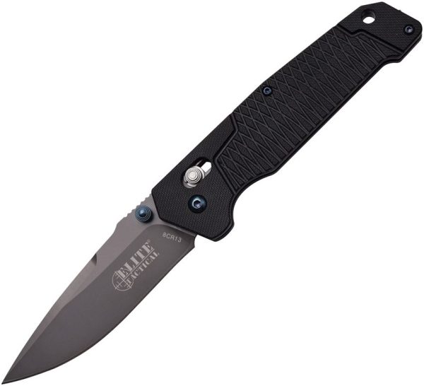 Elite Tactical Rapid Lock Drop Point Black
