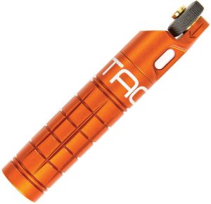 ET11250ORG.jpg Exotac nanoSPARK One Hand Lighter - Orange Aluminum