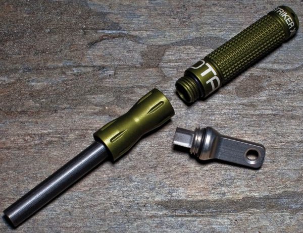 Exotac nanoSTRIKER XL Firestarter - OD Green Aluminum