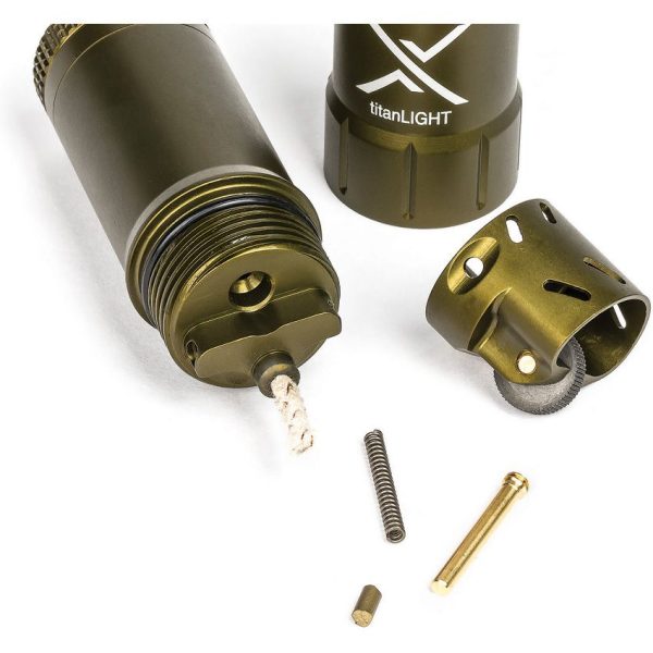 Exotac titanLIGHT Refillable Lighter - OD Green Aluminum