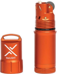 Exotac titanLIGHT Refillable Lighter - Orange Aluminum