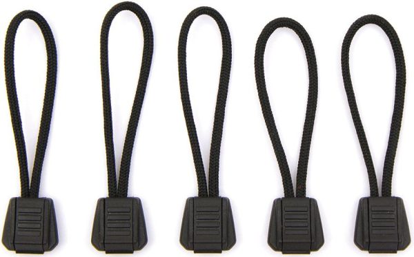 ET9000BLK.jpg Exotac Tinderzip Zipper Pull Set - Black FireCord