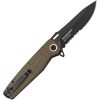 Elite Tactical Tactical Linerlock Serrated Tan Knife