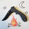 ETE Wortac Linerlock A/O - Titanium D2 Black G10