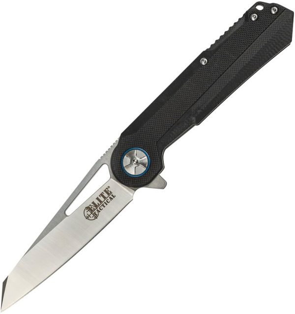 ETFDR004BBL.jpg Elite Tactical Linerlock D2 Tool Steel Blue Hardware