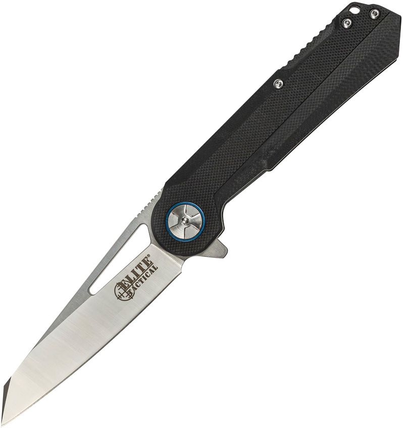 ETFDR004BBL.jpg Elite Tactical 3.5" D2 Linerlock Folding Knife Black G10