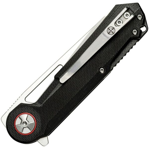 Elite Tactical Linerlock D2 Tool Steel Red Hardware
