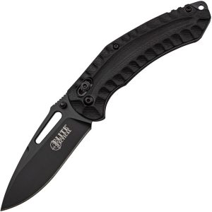 Elite Tactical Pyrodex Rapid Lock Black G10 Folding Knife