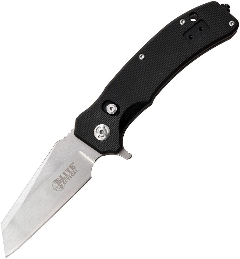 Elite Tactical Rapid Lock Black Folding Knife 3.25" D2 Blade