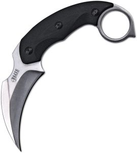 Elk Ridge Fixed Blade Karambit - 3.5 inch Satin Black Wood