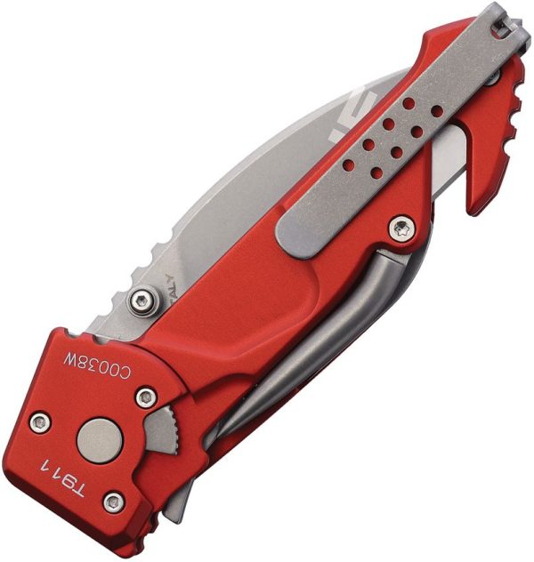 Extrema Ratio T911 Linerlock Red Folding Knife N690 Blade