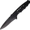 Extrema Ratio Caimano Nero Folding Knife Black Spear Point Serrated