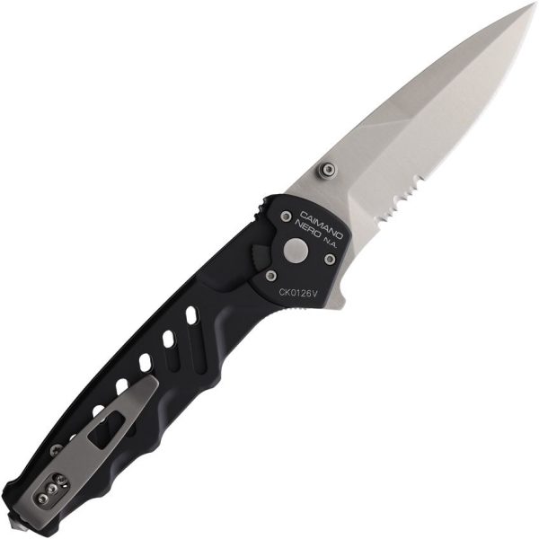 Extrema Ratio Caimano Nero N.A. Linerlock Folding Knife Black