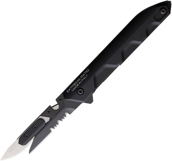 Extrema Ratio Ferrum Rescue Linerlock Black Folding Knife N690
