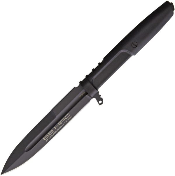 Extrema Ratio Requiem Black Fixed Blade Stiletto N690 Steel