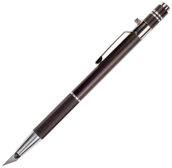 Excel Blades Executive Retractable Knife 5.5" Black Aluminum