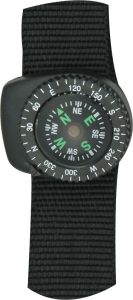 Explorer Watchband Compass - Black Nylon Velcro Closure