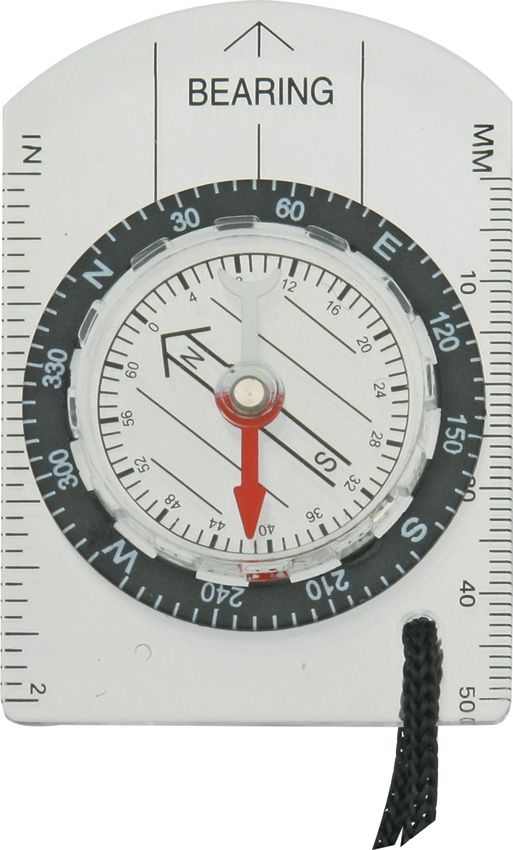 Explorer Baseplate Compass - Clear Acrylic Map Navigation