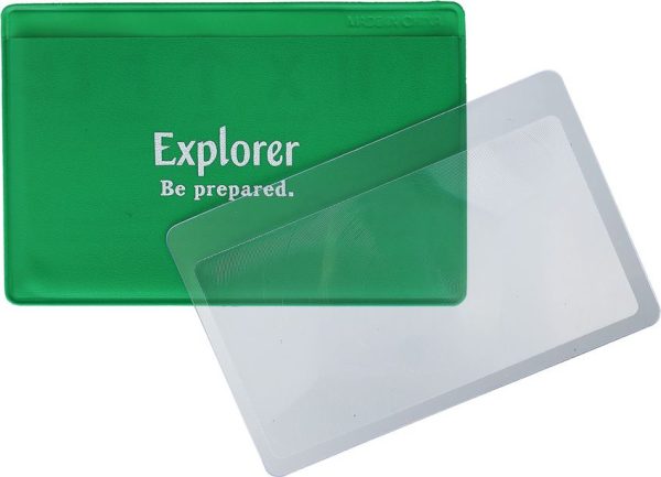 Explorer Credit Card Magnifier Lens - Clear Plastic