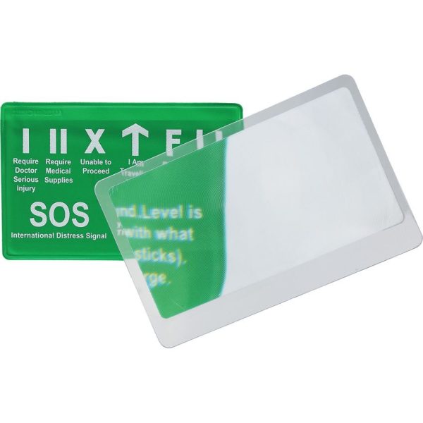Explorer Credit Card Magnifier Lens - Clear Plastic