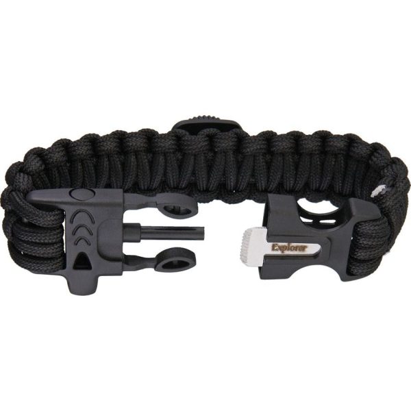 EXP61_add_02.jpg Explorer Paracord Bracelet With Compass - Black