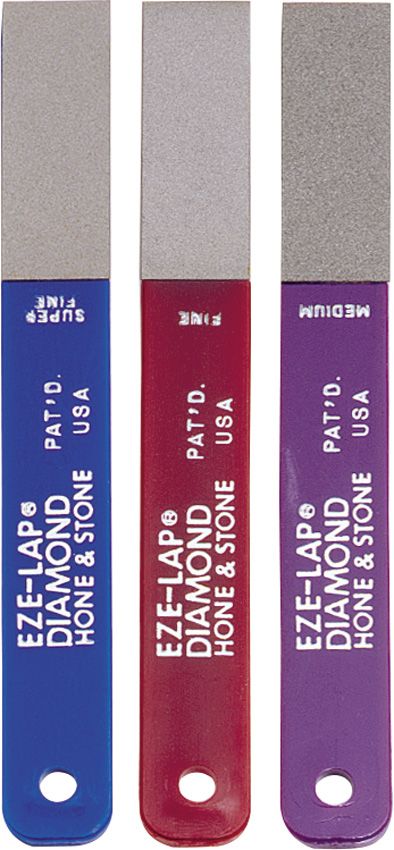 Eze-Lap Diamond Sharpener Set 3-Grit Color-Coded