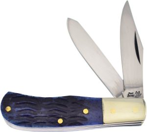 Frost Cutlery Jim Bowie Trapper Blue Pick Bone