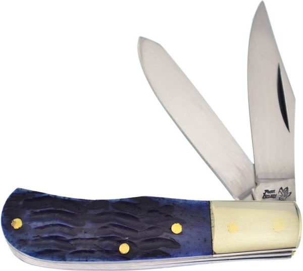 Frost Cutlery Jim Bowie Trapper Blue Pick Bone