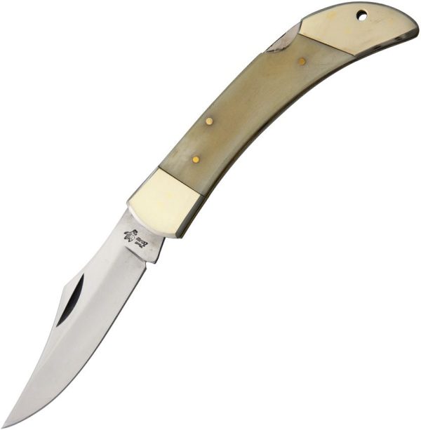 Frost Cutlery Hunter Lockback Smooth Bone 5in