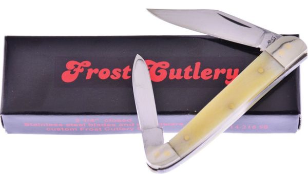 Frost Cutlery Little Copperhead White Smooth Bone