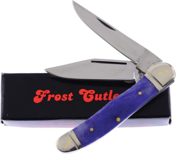 Frost Cutlery Folding Hunter Purple Bone - 3.75in