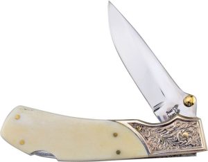 Frost Cutlery Jaguar Lockback White Bone - 4.25in