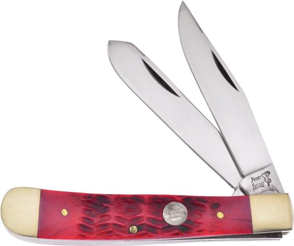 Frost Cutlery Big Game Trapper Red Bone - 4.13in