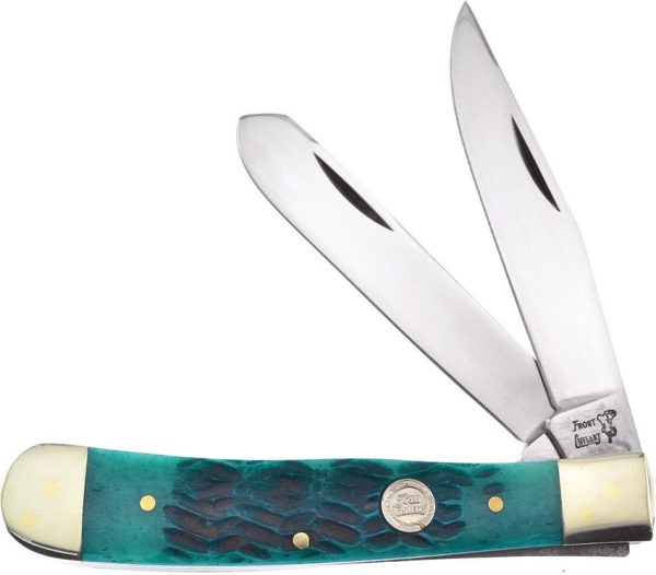 Frost Cutlery Big Game Trapper Jade Bone - 4.13in