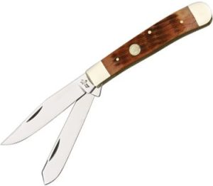 Frost Cutlery Big Game Trapper Peach Bone - 4.13in