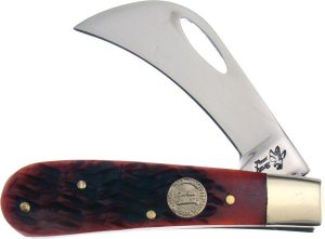 Frost Cutlery Little Hawkeye Red Bone - 2.75in