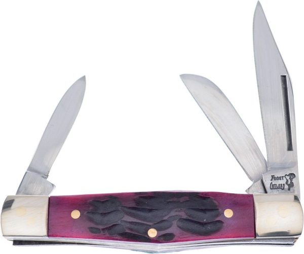 Frost Cutlery Baby Diamond Back Red Walnut Folding Knife