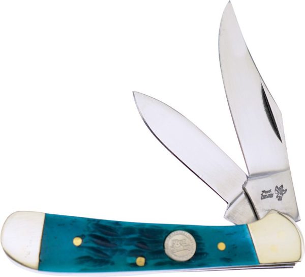 Frost Cutlery Copperhead Green Pick Bone Folding Knife