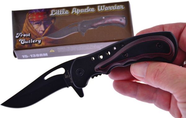 Frost Cutlery Little Apache Warrior Black Micarta