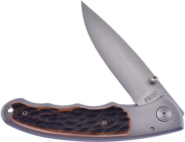 Frost Cutlery Cherokee Warrior Jigged Wood