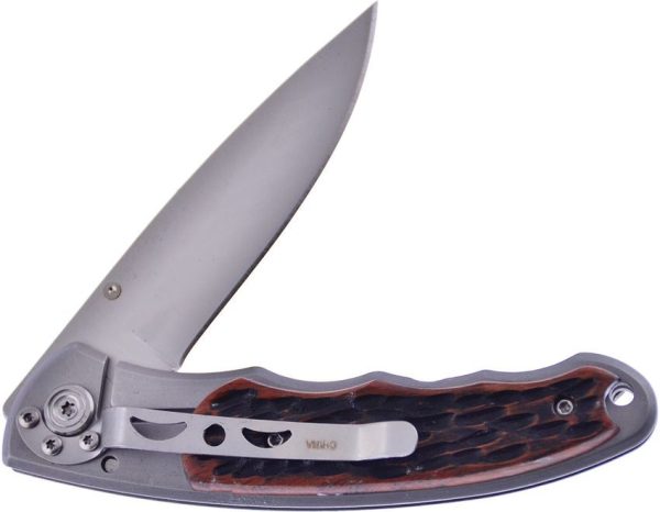 Frost Cutlery Cherokee Warrior Jigged Wood