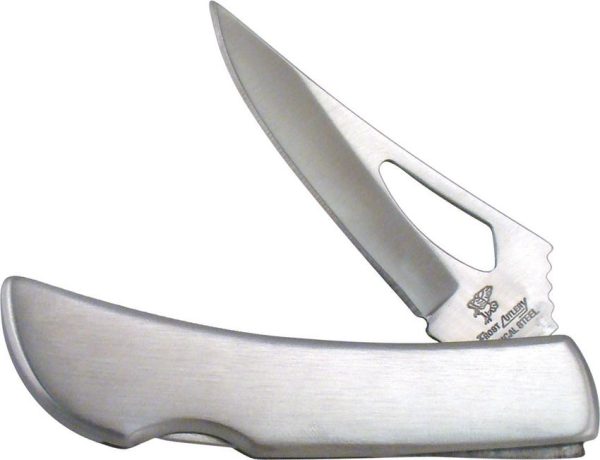 Frost Cutlery Silver Hawk Lockback - Satin Blade