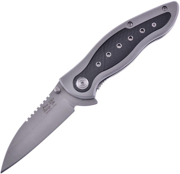 Frost Cutlery Mystic Linerlock Sheepsfoot - Gray