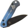 Frost Cutlery Masonic Bandit Linerlock - Blue Handle
