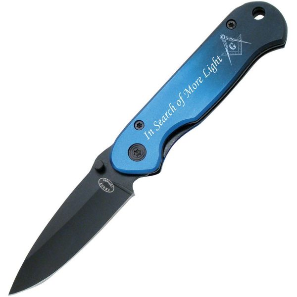 Frost Cutlery Masonic Bandit Linerlock - Blue Handle