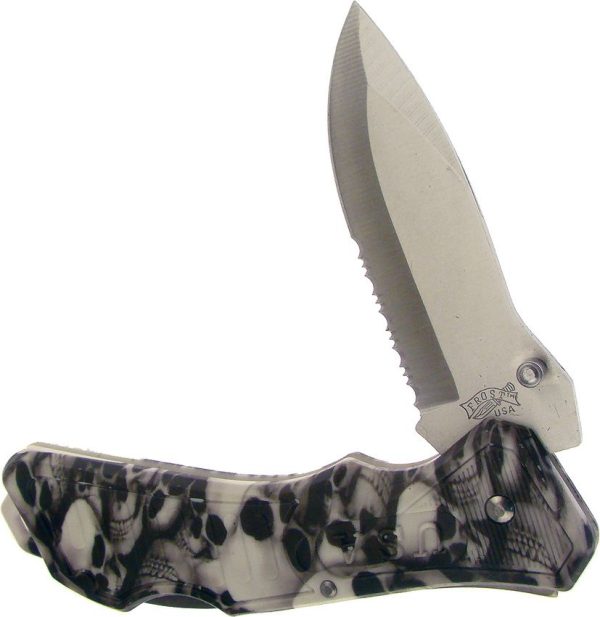 Frost Cutlery Buckshot Lockback - Camo Skull